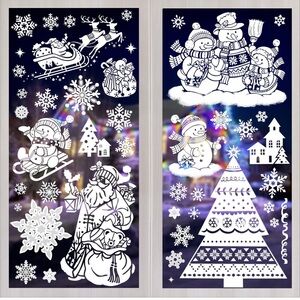 Christmas Window Clings, Christmas Window Christmas Window Decorations  Decor